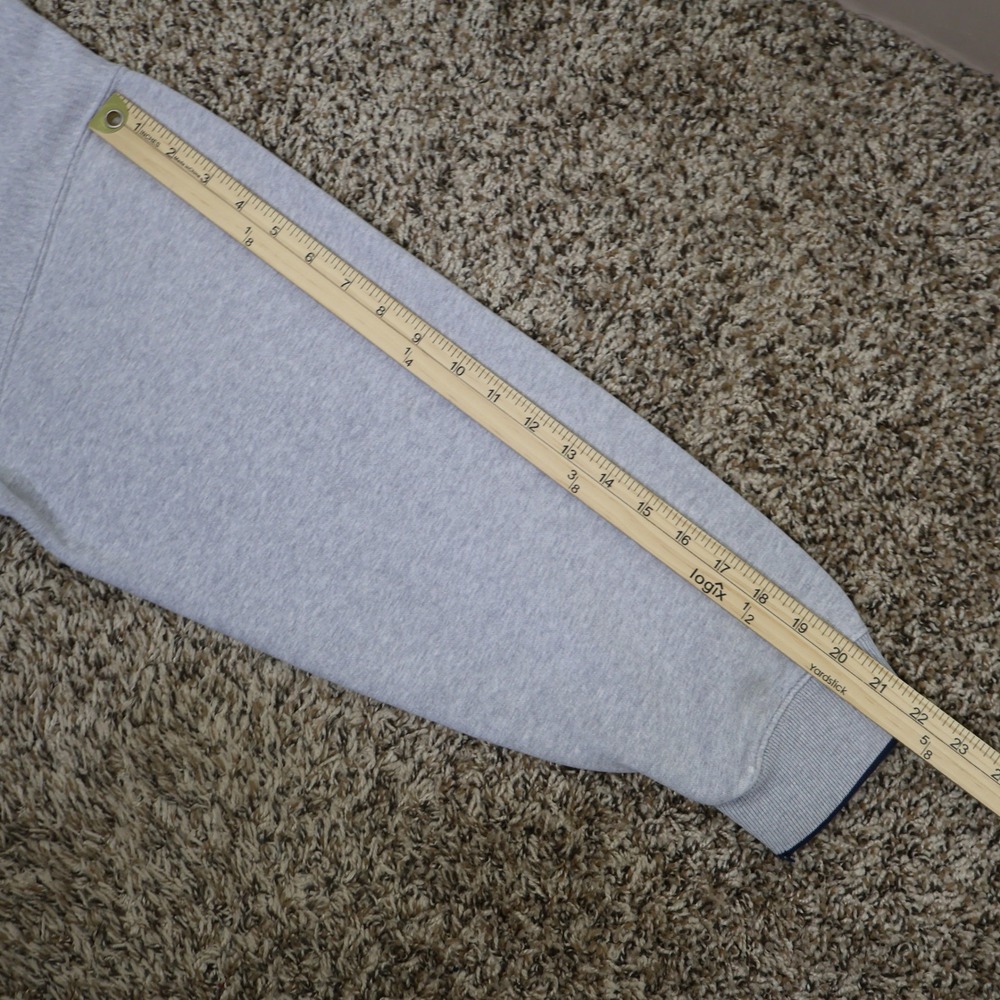 Vintage 90s C&B Sport America Flag Sweatshirt Size Large Gray Oversized - Picture 14 of 15